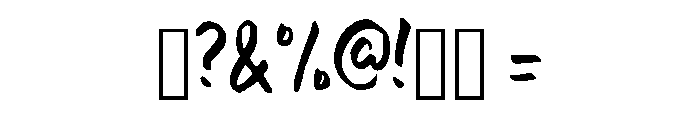Rouge Regular Font OTHER CHARS