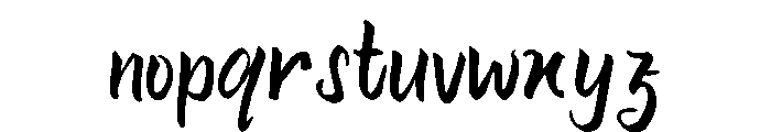 Rouge Regular Font LOWERCASE