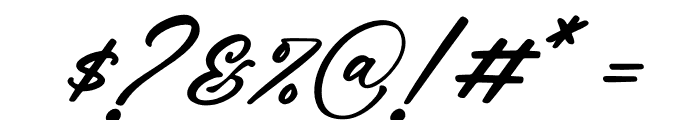 Rough Anthem Italic Font OTHER CHARS