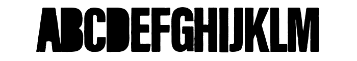 Rough Blacky Font UPPERCASE