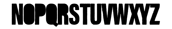 Rough Blacky Font UPPERCASE
