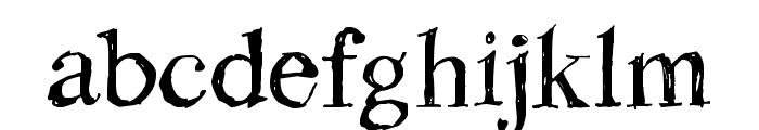 Rough Draught Font LOWERCASE