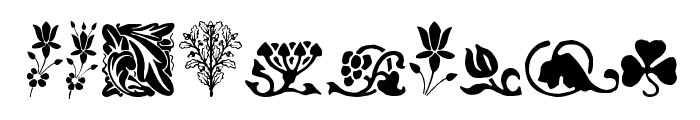 Rough Flowers Regular Font OTHER CHARS