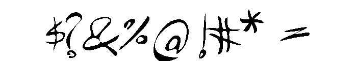 Rough Mira Regular Font OTHER CHARS