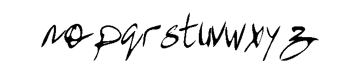 Rough Mira Regular Font LOWERCASE