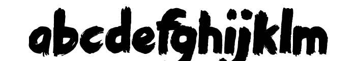 Rough Rider Font LOWERCASE