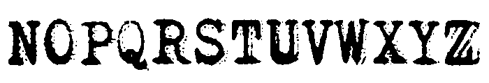Rough Serif Font UPPERCASE