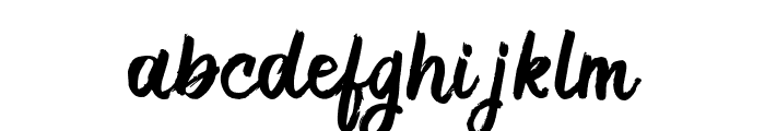 Rough Sketch Font LOWERCASE