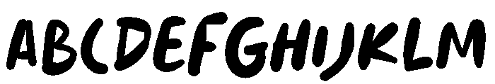 Rough Tagline Font UPPERCASE