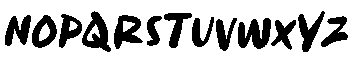 Rough Tagline Font UPPERCASE