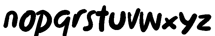 Rough Tagline Font LOWERCASE