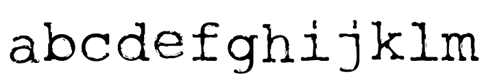 Rough_Typewriter Font LOWERCASE