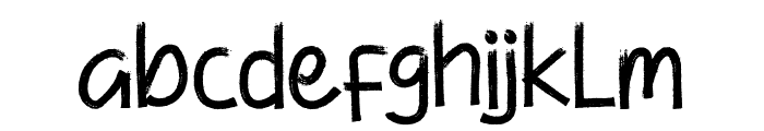 Roughback Demo Font LOWERCASE