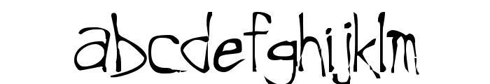 Roughedge Font LOWERCASE