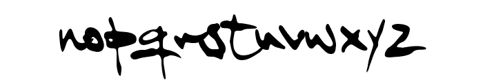 Roughen PERSONAL USE ONLY Font LOWERCASE