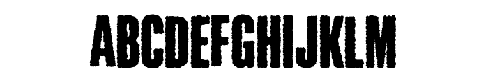 Roughnut Font UPPERCASE