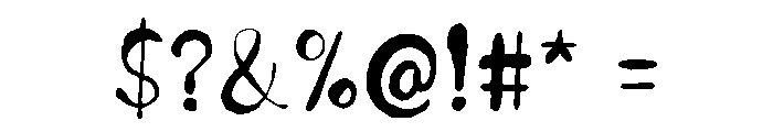 Roughren Font OTHER CHARS