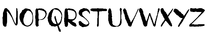 Roughren Font UPPERCASE