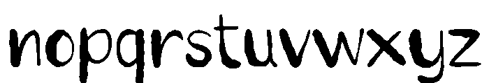 Roughren Font LOWERCASE