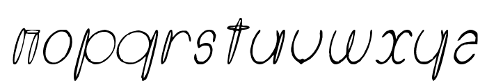 Round About Italics Font LOWERCASE