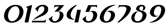 Round Style Bold Oblique Font OTHER CHARS
