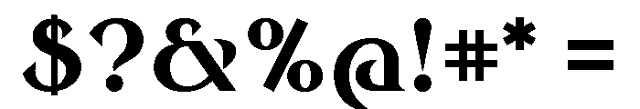 Round Style Bold Font OTHER CHARS