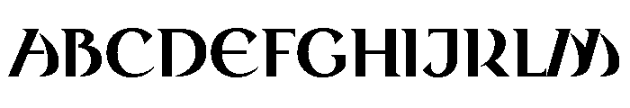 Round Style Bold Font UPPERCASE