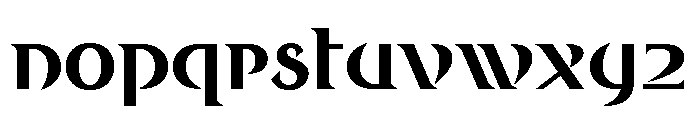Round Style Bold Font LOWERCASE