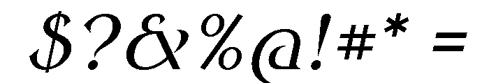 Round Style Book Oblique Font OTHER CHARS