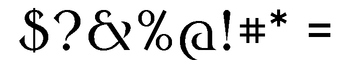 Round Style Book Font OTHER CHARS