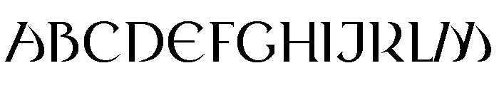 Round Style Book Font UPPERCASE