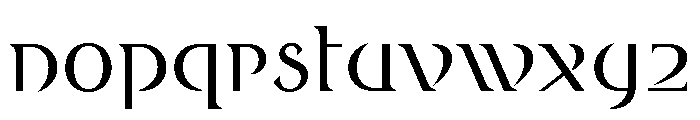 Round Style Book Font LOWERCASE