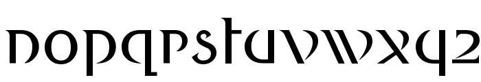 Round Style Deco Font LOWERCASE