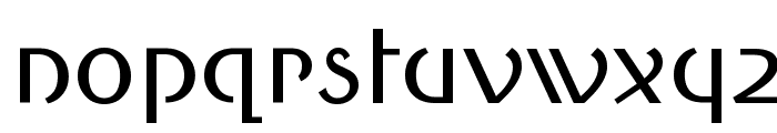 Round Style Middle Font LOWERCASE