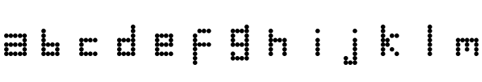 Round Tech Regular Font LOWERCASE