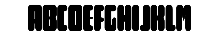 Round Technocrat PERSONAL Regular Font UPPERCASE