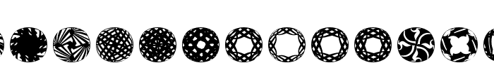RoundPieces-06 Font UPPERCASE