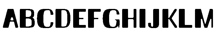 Rounded Bar Regular Font UPPERCASE