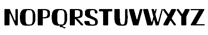 Rounded Bar Regular Font UPPERCASE