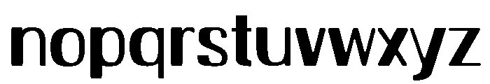 Rounded Bar Regular Font LOWERCASE