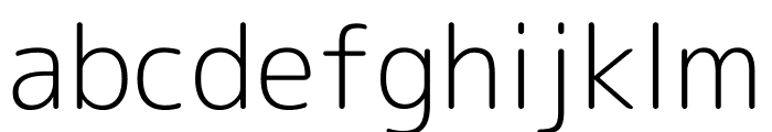 Rounded Mplus 1c Light Font LOWERCASE