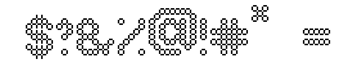 RoundedSquare Regular Font OTHER CHARS