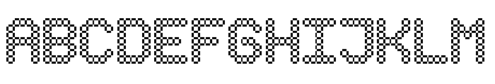RoundedSquare Regular Font UPPERCASE