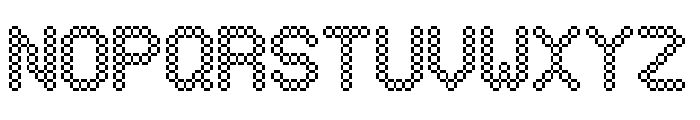 RoundedSquare Regular Font UPPERCASE
