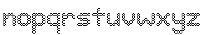 RoundedSquare Regular Font LOWERCASE