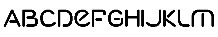 Roundex Regular Font UPPERCASE