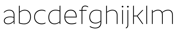 Roundo ExtraLight Font LOWERCASE