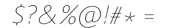 Route 159 UltraLight Italic Font OTHER CHARS