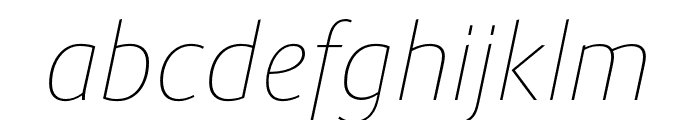 Route 159 UltraLight Italic Font LOWERCASE