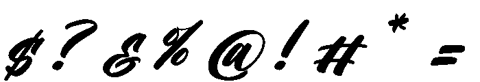 Routhen Joykats DEMO VERSION Italic Font OTHER CHARS